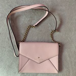 Kate Spade pink envelope crossbody bag
